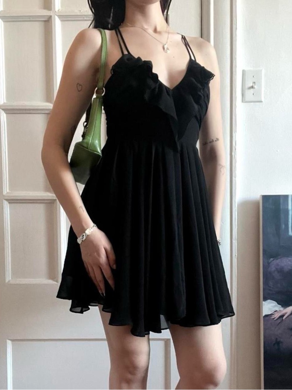 Size 5 Black Guess Julia Mini Dress
